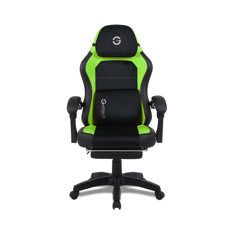 Silla Gamer Getttech GAR-GAOPY-G2-GR asiento acolchado, Reposa-brazos Si, Material Espuma, Color Negro, Verde Silla Gamer Getttech GAR-GAOPY-G2-GR asiento acolchado, Reposa-brazos Si, Material Espuma, Color Negro, Verde